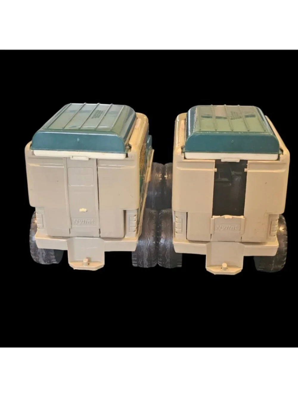 VTG 2 Nylint Ford 4 X 4 Toy Trucks Wilderness Camper With Boat Green 90s